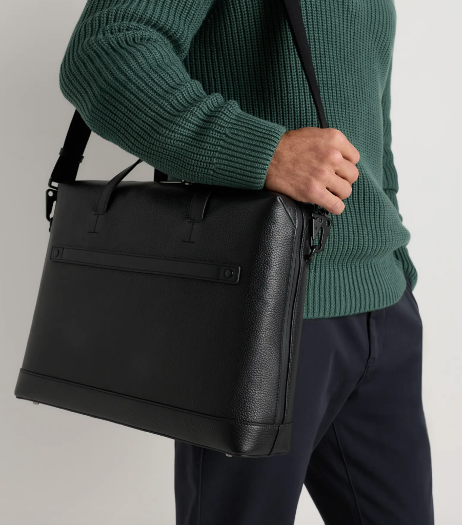 Excursion Italian Leather Slim Laptop Bagwhat to wear to a job interview 2026